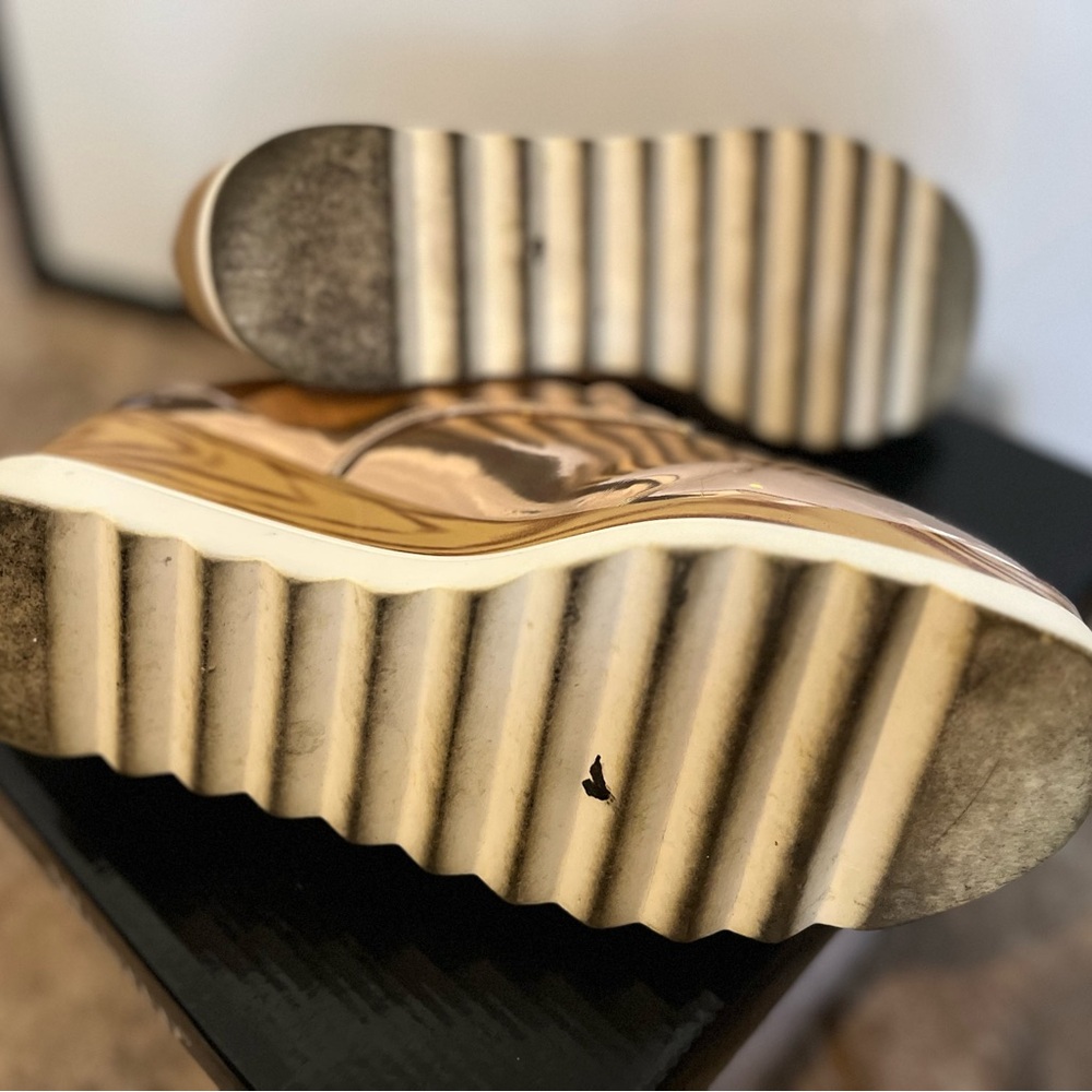 Wanted Women’s Gold Platform Sneakers
